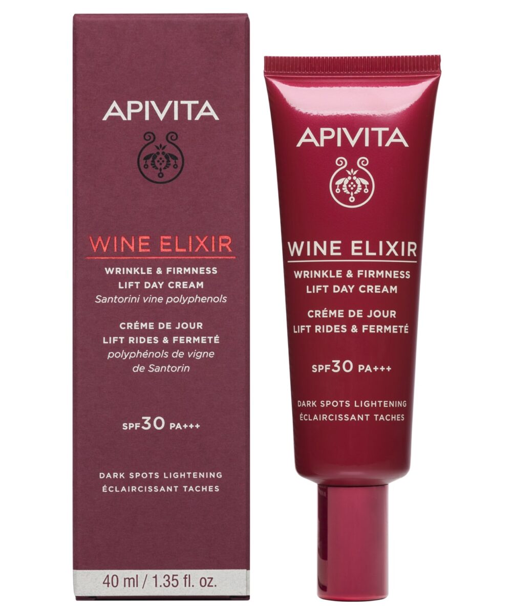 Wine Elixir Αντιρυτιδικη Κρεμα Ημερας Spf30 Για Συσφιξη & Lifting – Αποχρωματισμος Παναδων